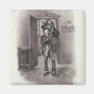 Íman Bob Cratchit e Tim minúsculo, 'de Charles Dickens