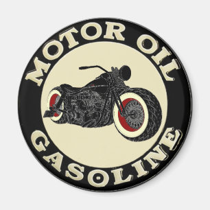 Íman - Bobber - motor Oil Gasoline -