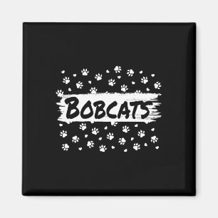 Íman Bobcats Mascote Espírito Escolar Homens Mulheres L