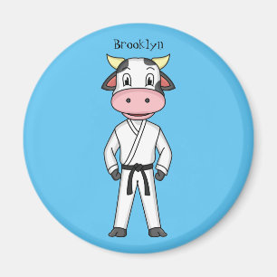 Íman Boca-branca em desenho animado em kung fu