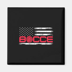 Íman Bocce Byll Bandeira Americana Usa Jogador de Bocci