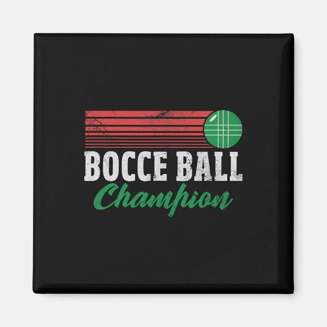 Íman Bocce Byll Champion Italian Bocci Player Champ Dis (Frente)