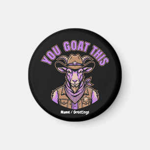 Íman Bode Cowboy Engraçado Design Motivacional Trocadil