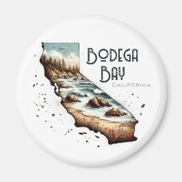 Íman Bodega Bay California Souvenir Gift