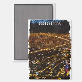 Íman Bogotá Colômbia por Night City View Watercolor