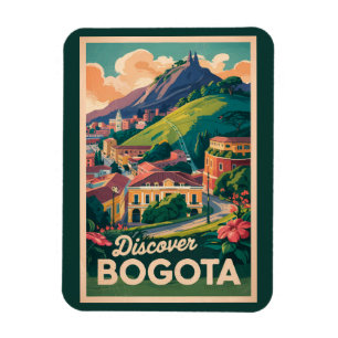 Íman Bogota Colombia Viagem Art Vintage