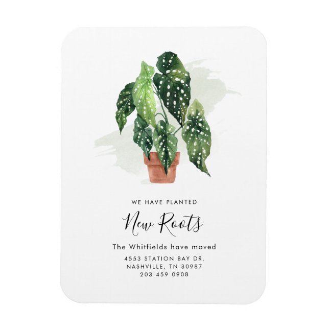 Íman Boho Change of Address Modern Moving Announce (Alt (Vertical)