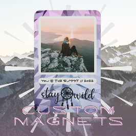 Íman Boho Dreamcatcher Fique Selvagem Foto Magnet