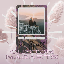 Íman Boho Dreamcatcher Fique Selvagem Foto Magnet