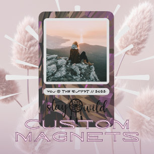 Íman Boho Dreamcatcher Fique Selvagem Foto Magnet