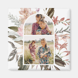 Íman Boho Floral Dois Magnetos Fotográficos