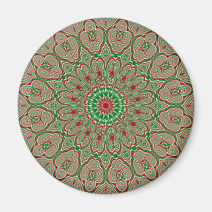 Íman Boho Hippie Funky Trippy Ornamentado Natal Mandala