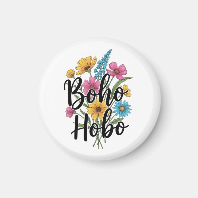 Íman Boho Hobo buquê (Frente)