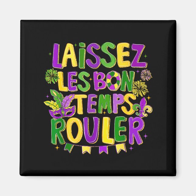 Íman Boho Laissez Les Bon Temps Rouler Mardi Gras 2026  (Frente)