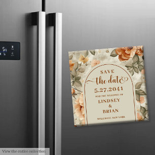 Íman Boho Moderno Laranja Queimada Bege Sage Salve a Da