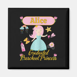 Íman Boho Princesa Alice 2026 Pré-Escolar Personalizado