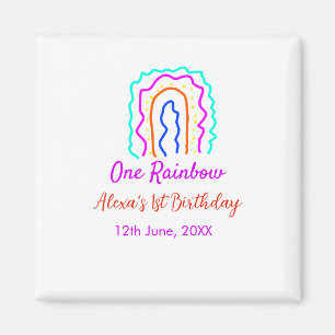 Íman Boho Rainbow, um aniversário de crianças brilhante