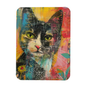 Íman Boho Watercolor Cats - Terna Feline Art (6)