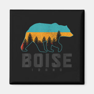 Íman Boise Idaho Urso Grizzly Orgulho Outdoor Vintage