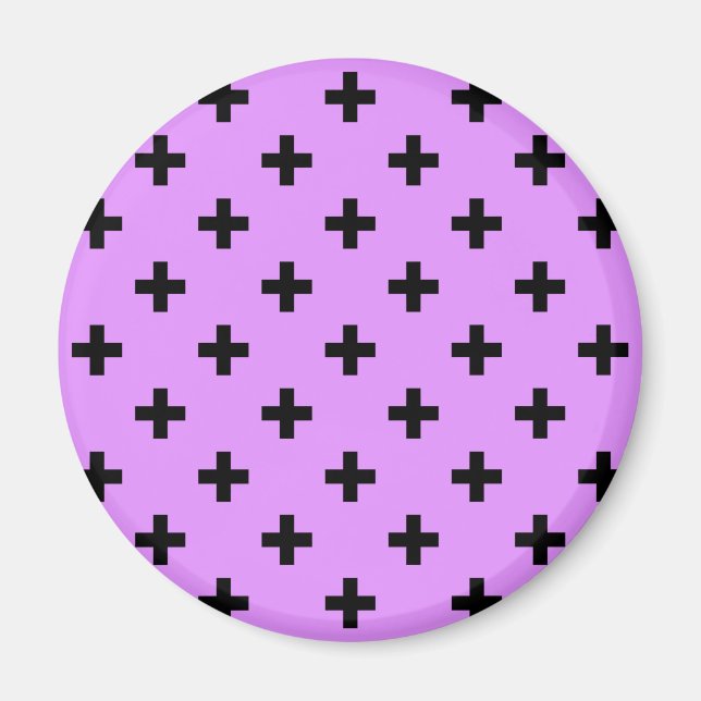 Íman Bóka negra cruza em lilac (Frente)