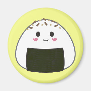 Íman Bola de arroz de Kawaii "Onigiri" com coberturas