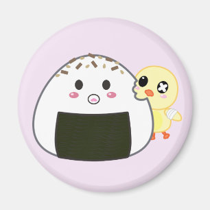Íman Bola de arroz de Kawaii "Onigiri" com Ejiki o