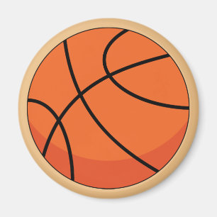 Íman Bola de Basquete de Cartoon