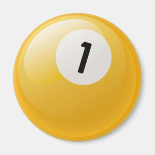 ÍMAN BOLA DE BILHAR DO NÚMERO UM