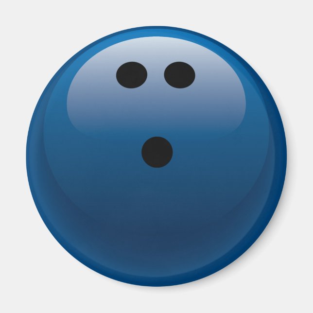ÍMAN BOLA DE BOLICHE AZUL (Frente)