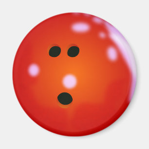 Íman bola de boliche (Vermelho)