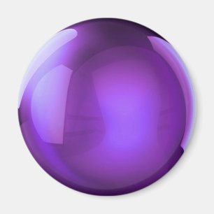 Íman Bola de Cristal Roxo