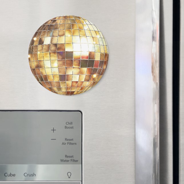 Íman Bola de Discoteca Dourada (In Situ (Fridge))