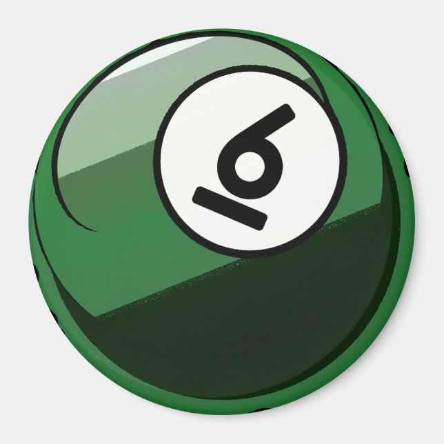 Íman Bola de Estilos de Cômica Número 6 Bilhões (Frente)