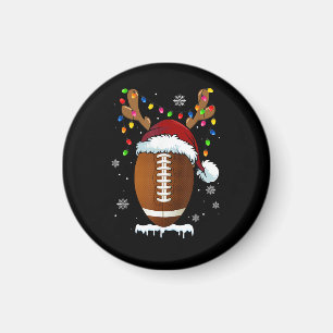 Íman Bola de Futebol de Natal Luzes do Papai Noel Engra