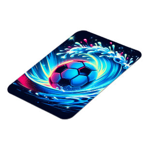Íman Bola de Futebol de Onda Futurista Oceano Surf