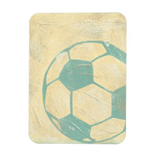Íman Bola de futebol de Pastel Blue por Chariklia Zarri