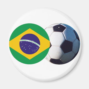 Íman Bola de Futebol e Bandeira do Brasil no MUSEU Zazz