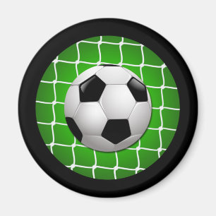 ÍMAN BOLA DE FUTEBOL E REDE DO OBJETIVO