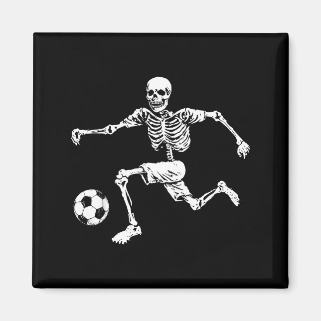 Íman Bola de Futebol Esqueleto Engraçado  (Frente)