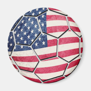 Íman Bola de futebol orgulhosa da bandeira dos EUA do