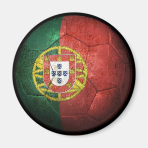Íman Bola de futebol portuguesa gasta do futebol de