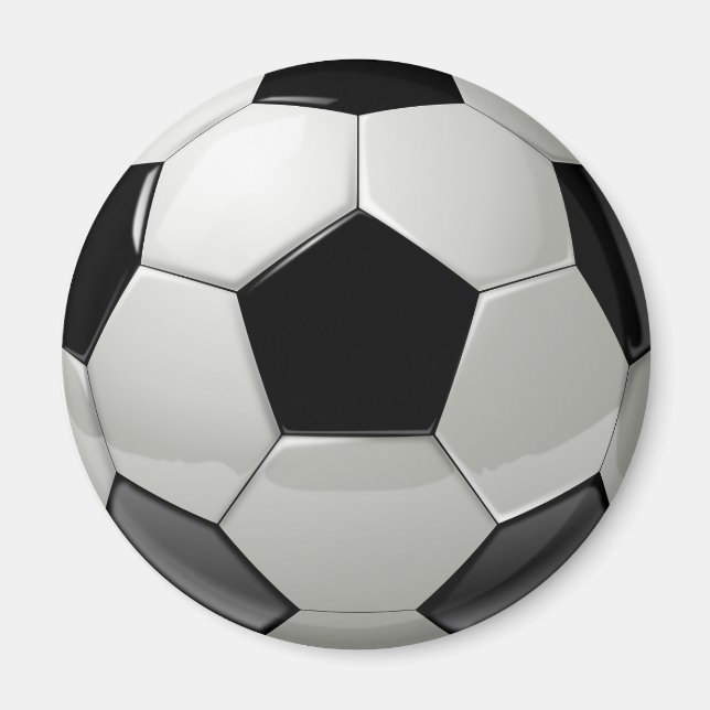 Íman Bola de Futebol Preta (Frente)