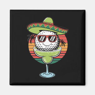 Íman Bola de Golfe Cinco De Mayo Com Sombrero Margarita