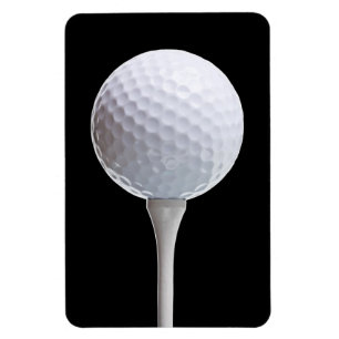 Íman Bola de golfe & T no preto - modelo personalizado