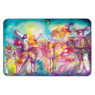 Íman BOLA de MASCARADA, máscaras do carnaval, dança,