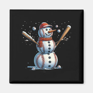 Íman Bola de Neve Beisebol Natal Inverno