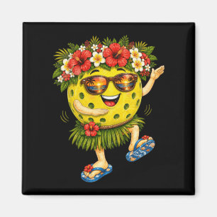 Íman Bola de Pickleball Havaiana Fofa Praia Tropical
