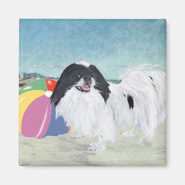 Íman Bola de Praia Japanese Chin (Frente)