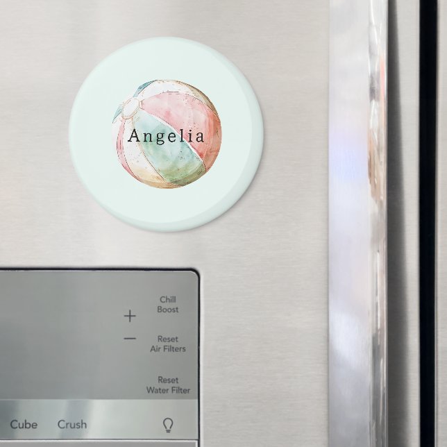 Íman Bola de Praia Rosa Menta Branca (In Situ (Fridge))