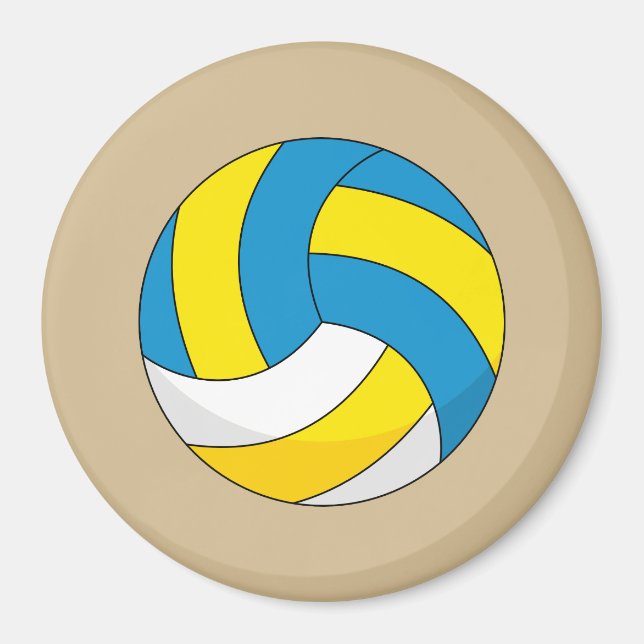 Íman Bola de Voleibol de Cartoon (Frente)